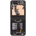 Inner OLED Assembly With Frame Compatible For Samsung Galaxy Z Flip 6 (F741) (US & International) (Refurbished) (Black)
