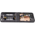 Inner OLED Assembly With Frame Compatible For Samsung Galaxy Z Flip 6 (F741) (US & International) (Refurbished) (Black)