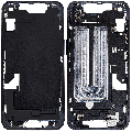 Mid-Frame Housing  W/ Small Parts For iPhone 16e (EU / Global Version) (Used OEM Pull: Grade A) (Black)