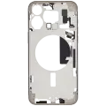 Mid-Frame Housing  W/ Small Parts For iPhone 15 Pro Max (EU / Global Version) (Used OEM Pull: Grade B) (Natural Titanium)