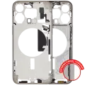 Mid-Frame Housing  W/ Small Parts For iPhone 15 Pro Max (EU / Global Version) (Used OEM Pull: Grade B) (Natural Titanium)
