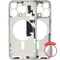 Mid-Frame Housing  W/ Small Parts For iPhone 15 Pro Max (US Version) (Aftermarket Plus) (White Titanium)