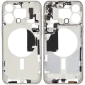 Mid-Frame Housing  W/ Small Parts For iPhone 15 Pro Max (US Version) (Aftermarket Plus) (White Titanium)