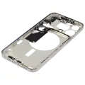 Mid-Frame Housing  W/ Small Parts For iPhone 15 Pro Max (US Version) (Aftermarket Plus) (White Titanium)