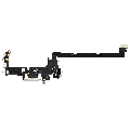 Charging Port Flex Cable Compatible For iPhone 17 Pro (Premium) (US Version) (Silver)