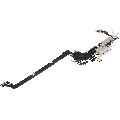 Charging Port Flex Cable Compatible For iPhone 17 Pro (Premium) (US Version) (Silver)