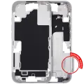 Mid-Frame Housing With Power And Volume Button For iPhone 16 (EU / Global Version) (Aftermarket Plus) (White)