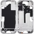 Mid-Frame Housing With Power And Volume Button For iPhone 16 (EU / Global Version) (Aftermarket Plus) (White)