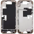 Mid-Frame Housing With Power And Volume Button For iPhone 16 Pro Max (US Version) (Aftermarket Plus) (Desert Titanium)