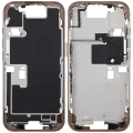 Mid-Frame Housing With Power And Volume Button For iPhone 16 Pro (EU / Global Version) (Aftermarket Plus) (Desert Titanium)