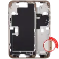 Mid-Frame Housing With Power And Volume Button For iPhone 16 Pro Max (EU / Global Version) (Aftermarket Plus) (Desert Titanium)