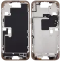 Mid-Frame Housing With Power And Volume Button For iPhone 16 Pro Max (EU / Global Version) (Aftermarket Plus) (Desert Titanium)