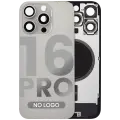 Back Glass w/ MagSafe Magnet For iPhone 16 Pro (Aftermarket) (Natural Titanium) (No Logo)