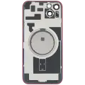 Back Glass w/ MagSafe Magnet For iPhone 14 Plus (Aftermarket) (Red) (No Logo)
