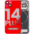 Back Glass With Steel Plate With Wireless NFC & MagSafe Magnet Pre-Installed For iPhone 14 Plus (No Logo) (Red)