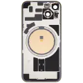 Back Glass w/ MagSafe Magnet For iPhone 14 (Used OEM Pull: Grade A) (Yellow)
