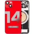 Back Glass w/ MagSafe Magnet For iPhone 14 (Aftermarket) (Red) (No Logo)