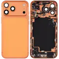 Back Housing W/ Charging Port Flex & Small Parts Compatible For iPhone 17 Pro Max (US Version) (Used OEM Pull: Grade A) (Cosmic Orange)