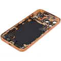 Back Housing W/ Charging Port Flex & Small Parts Compatible For iPhone 17 Pro Max (US Version) (Used OEM Pull: Grade A) (Cosmic Orange)