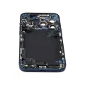 Back Housing W/ Charging Port Flex & Small Parts Compatible For iPhone 17 Pro Max (US Version) (Used OEM Pull: Grade A) (Deep Blue)