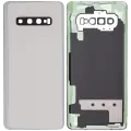 Back cover Glass With Camera Lens For Samsung Galaxy S10 Plus (Service Pack) (Prism Silver)