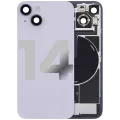 Back Glass w/ MagSafe Magnet & NFC & Flashlight Flex For iPhone 14 (Quality - OEM Pull C) (Purple)