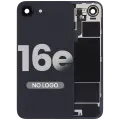 Back Glass w/ MagSafe Magnet & NFC & Flashlight Flex For iPhone 16e (Aftermarket) (Black)