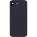 Back Glass w/ MagSafe Magnet & NFC & Flashlight Flex For iPhone 16e (Aftermarket) (Black)