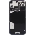 Back Glass w/ MagSafe Magnet & NFC & Flashlight Flex For iPhone 16e (Aftermarket) (Black)