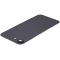 Back Glass w/ MagSafe Magnet & NFC & Flashlight Flex For iPhone 16e (Aftermarket) (Black)