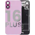 Back Glass w/ MagSafe Magnet & NFC & Flashlight Flex For iPhone 16 Plus (Quality - OEM Pull C) (Pink)