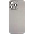 Back Glass w/ MagSafe Magnet & NFC & Flashlight Flex For iPhone 15 Pro Max (Quality - OEM Pull C) (Natural Titanium)
