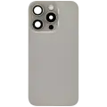 Back Glass w/ MagSafe Magnet & NFC & Flashlight Flex For iPhone 15 Pro (Quality - OEM Pull C) (Natural Titanium)