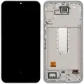 OLED Assembly With Frame Compatible For Samsung Galaxy A34 5G (A346 / 2023) (Service Pack) (Silver)