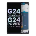 LCD Assembly With Frame For Motorola Moto G24 (XT2423 / 2024) / G24 Power (XT2425-1 / 2024) (Genuine OEM) (All Colors)