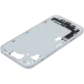 Mid-Frame Housing  W/ Charging Port Flex & Small Parts  For iPhone 15 (EU / Global Version) (Used OEM Pull: Grade B) (Blue)