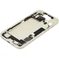 Mid-Frame Housing  W/ Charging Port Flex & Small Parts  For iPhone 15 (EU / Global Version) (Used OEM Pull: Grade B) (Yellow)