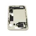 Mid-Frame Housing  W/ Charging Port Flex & Small Parts  For iPhone 15 (EU / Global Version) (Used OEM Pull: Grade B) (Yellow)