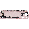Mid-Frame Housing  W/ Charging Port Flex & Small Parts  For iPhone 15 (EU / Global Version) (Used OEM Pull: Grade B) (Pink)