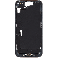 Mid-Frame Housing  W/ Charging Port Flex & Small Parts  For iPhone 15 Plus (EU / Global Version) (Used OEM Pull: Grade B) (Black)