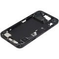 Mid-Frame Housing  W/ Charging Port Flex & Small Parts  For iPhone 15 Plus (EU / Global Version) (Used OEM Pull: Grade B) (Black)
