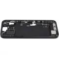Mid-Frame Housing  W/ Charging Port Flex & Small Parts  For iPhone 15 Plus (EU / Global Version) (Used OEM Pull: Grade B) (Black)