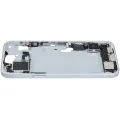 Mid-Frame Housing  W/ Charging Port Flex & Small Parts  For iPhone 15 Plus (EU / Global Version) (Used OEM Pull: Grade B) (Blue)