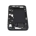 Mid-Frame Housing  W/ Charging Port Flex & Small Parts  For iPhone 15 Plus (EU / Global Version) (Used OEM Pull: Grade C) (Black)