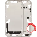 Mid-Frame Housing  W/ Charging Port Flex & Small Parts  For iPhone 14 Plus (EU / Global Version) (Used OEM Pull: Grade A) (Starlight)