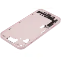 Mid-Frame Housing  W/ Charging Port Flex & Small Parts  For iPhone 15 (EU / Global Version) (Used OEM Pull: Grade A) (Pink)