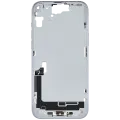Mid-Frame Housing  W/ Charging Port Flex & Small Parts  For iPhone 15 Plus (EU / Global Version) (Used OEM Pull: Grade A) (Blue)