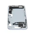Mid-Frame Housing  W/ Charging Port Flex & Small Parts  For iPhone 15 Plus (EU / Global Version) (Used OEM Pull: Grade A) (Blue)