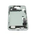 Mid-Frame Housing  W/ Charging Port Flex & Small Parts  For iPhone 15 Plus (EU / Global Version) (Used OEM Pull: Grade A) (Green)