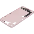 Mid-Frame Housing  W/ Charging Port Flex & Small Parts  For iPhone 15 Plus (EU / Global Version) (Used OEM Pull: Grade A) (Pink)